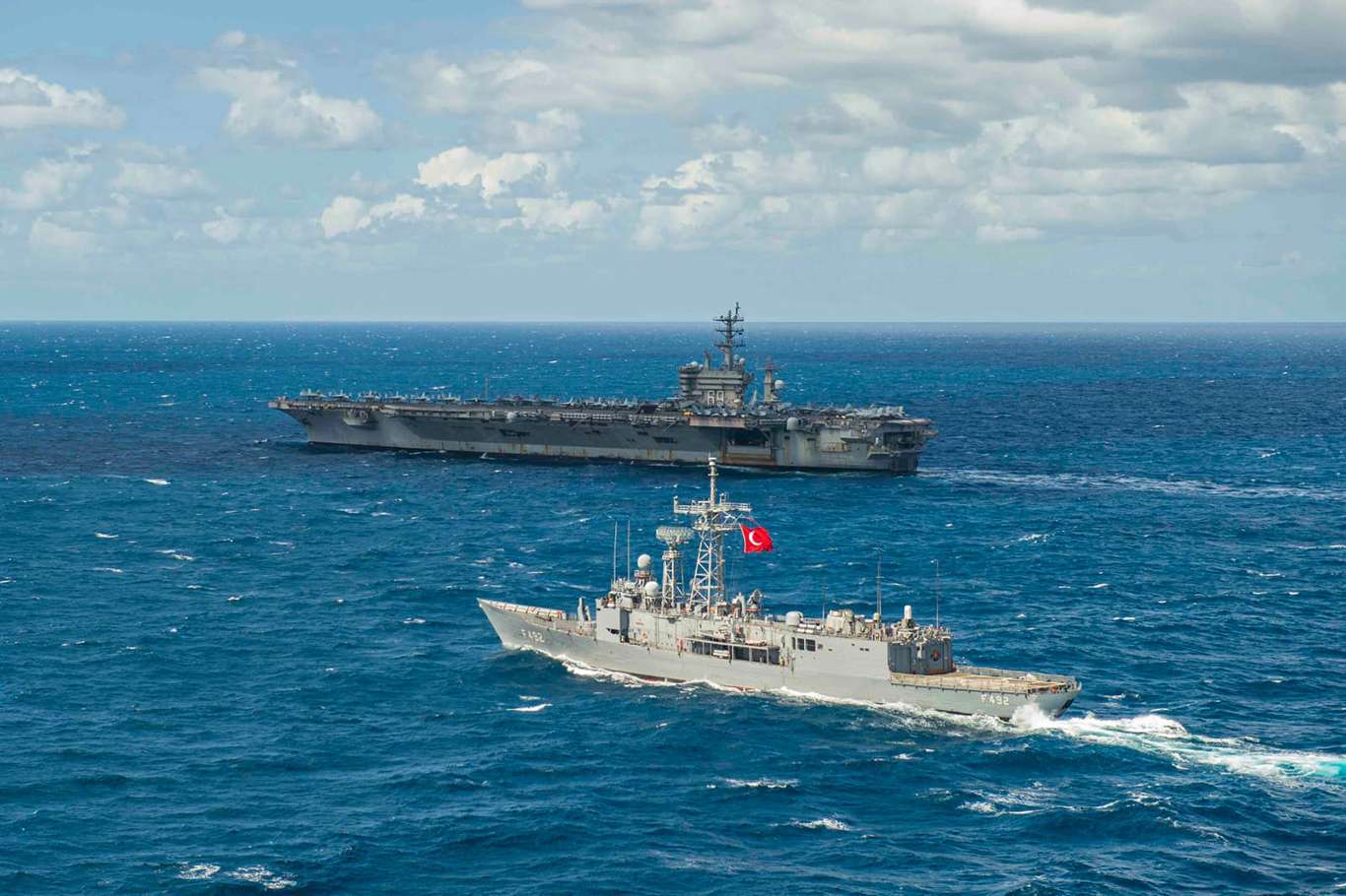 Turkish Navy, U.S. Navy conduct joint exercise in the Eastern Mediterranean